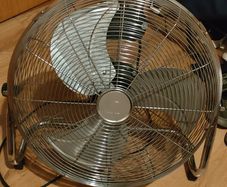 Chrome floor  fan 18' 3 speed