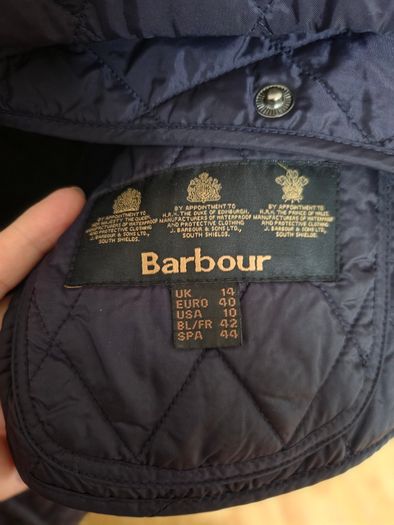 Barbour quilted jacket - Navy - Size 14