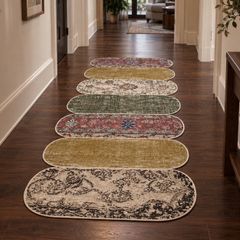 Vintage Turkish Usak runner rug