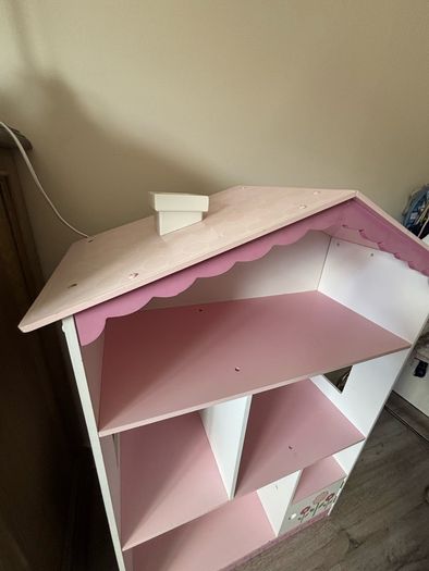 KidKraft Dollhouse Bookcase Wooden Furniture with Shelves and Hidden Storage