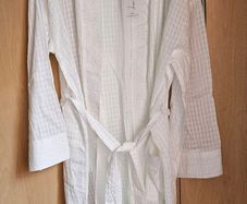 BNWT - Next cotton white dressing gown UK 12