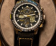 Citizen Eco-Drive Blue Angels Pilot Watch Excellent Condition