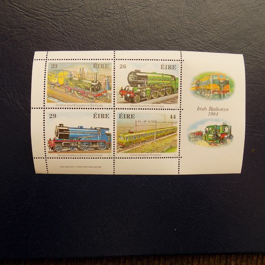 Irish Railways 1984.Mini Sheet.150th Anniversary.Mint never hinged.