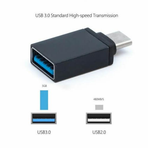 USB 3.1 Type C Male to USB 3.0 Female Adapter OTG Converter Mobile Phone Macbook - FHT05CAB