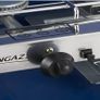 Chef Folding Double Burner Stove and Grill, compact gas cooker for camping or festivals, Blue Image 4