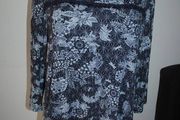 George Navy/Azul Marino printed top size UK16 EU44 Perfect condition Postage included