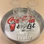 Coca Cola Twist Light Set tray + 3 glasses Image 2