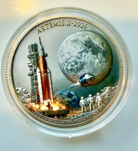 Artemis II Moon Mission commemorative coin