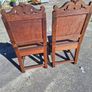 Two late 19th century hall chairs Image 2