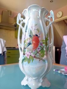 Lustrewear Bird Vase Tall