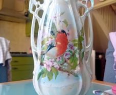 Lustrewear Bird Vase Tall