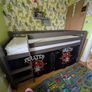 Kids Mid-Sleeper Bed with Pirate Play Den Image 2