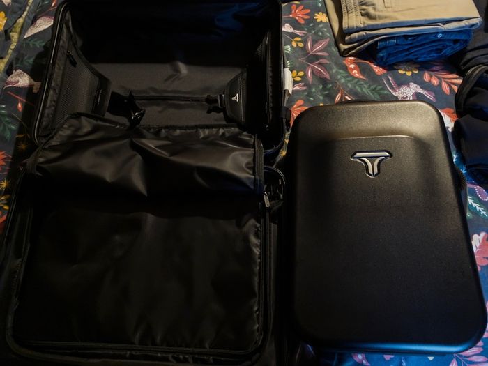 Tramora Smart Carry-On Luggage - Laptop Stand, Charging Ports & Dual TSA Locks plus a laptop bag