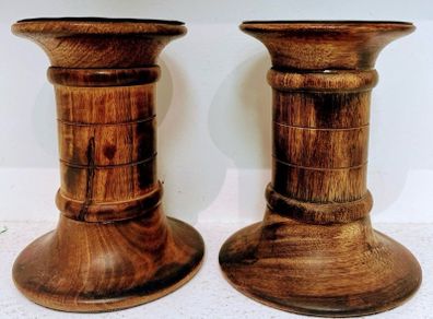 vintage pillar candle holders