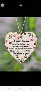 Bnwt wooden heart decoration