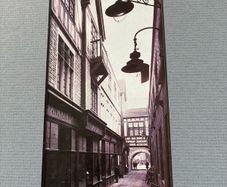 Vintage Authentic Mounted Leinster Market Dublin photograph