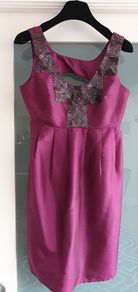 PIED A TERRE magenta embellished Sz 10