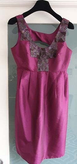 PIED A TERRE magenta embellished Sz 10