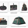 5-6 Persons Automatic Tent Outdoor Camping Tent Double Layer Waterproof Easy Instant Setup Protable Backpacking For Sun Shelter Image 5