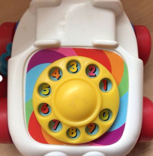 Vintage Fisher-Price Chatter Telephone Toddler Pull Along Toy  Mattel 2000