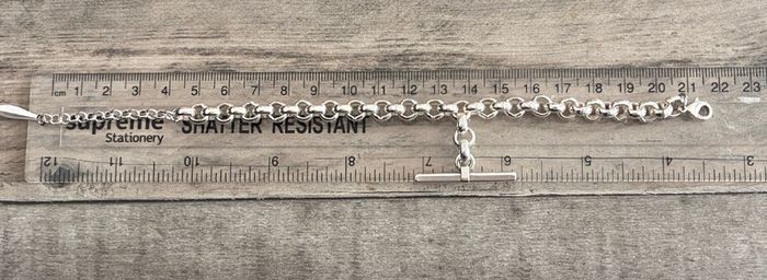 Silver Plated T-bar Bracelet