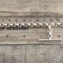Silver Plated T-bar Bracelet Image 6