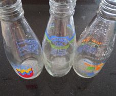 Pint Milk Bottles X 3.