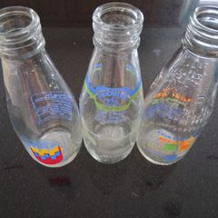 Pint Milk Bottles X 3.