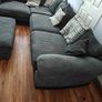 Corner sofa and footstool Image 2