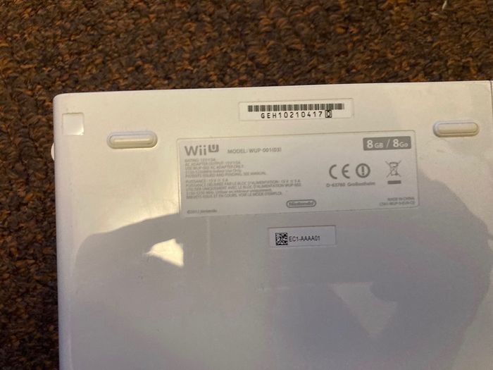 Nintendo Wii U WiiU Console 8GB WHITE [Collection Or Postage]