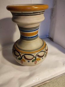 Lovely Hand Made And Painted Vase.