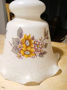 Ceiling light shade .glass. cream