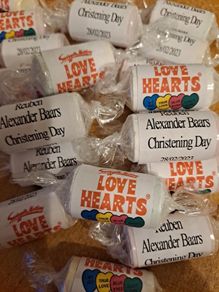 Personalised Mini lovehearts x 25