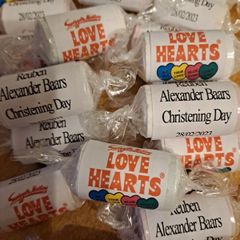 Personalised Mini lovehearts x 25