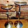 Antique brass and copper plant stands Image 3