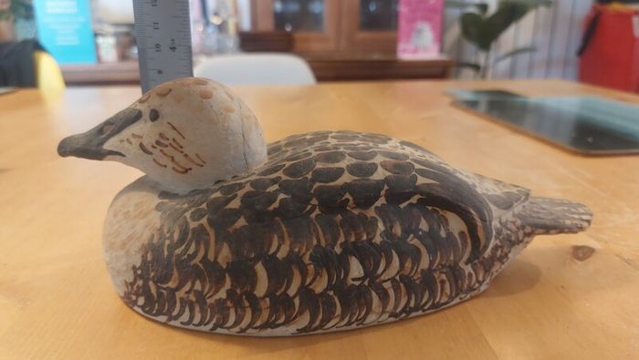 Stunning and Rare Vintage Kilkenny Design Workshops Eider Duck Hand-Painted Ceramic Model by Oisin Kelly RHA (1915-1981), Excellent Condition