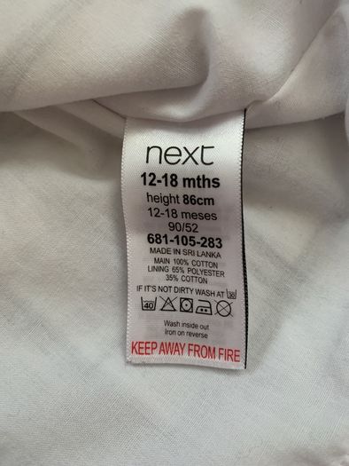 NEXT dress 12-18 months like new