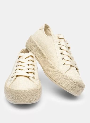 beige platform espadrilles sike uk 2 and half