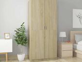 Wardrobe Sonoma Oak 90x52x200 cm Chipboard
