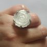 Mother of Pearl Rose Ring Image 2