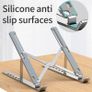 BRAND NEW Aluminium Foldable Stand Compatible with 10 to 15.6 Inches Notebook Adjustable Support Base for Laptops(SILVER) Image 5