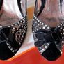Very Expensive Magrit Diamante Velvet Shoes Size 40 Image 2