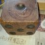 Vintage Very Large Solid, Natural Mango Wood Dice Postage Available or Collection Image 3