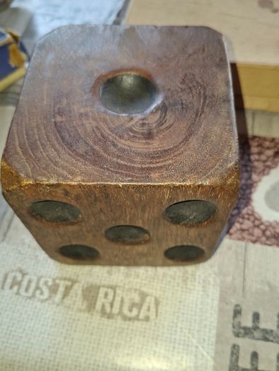 Vintage Very Large Solid, Natural Mango Wood Dice Postage Available or Collection