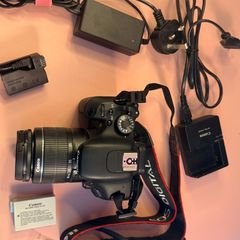 Canon EOS 600D + Lens + Dummy battery, charger and other accessories