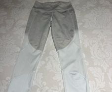 Abercrombie & Fitch Women's White and Grey Leggings - size XS