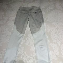 Abercrombie & Fitch Women's White and Grey Leggings - size XS