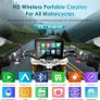 2025 Carpuride W502B PRO Motorcycle GPS Wireless Carplay/Android Auto, 5" Waterproof Motorbike Touch Screen Image 3