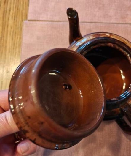 Large vintage Irish teapot from  Esker Monastery, Athenry, County Galwau
