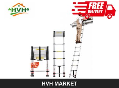 3.8m Telescopic Aluminium Ladder
